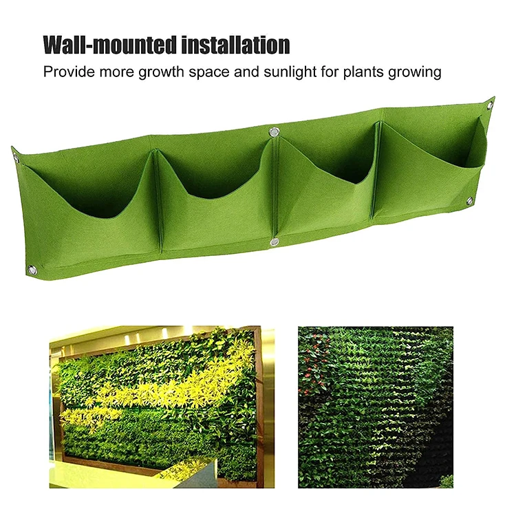 green black colors flower garden non woven plant growing bags /hanging planting grow bag