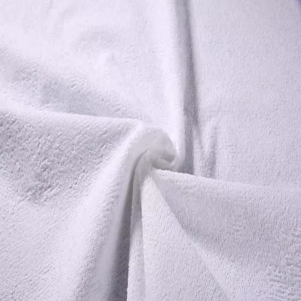 PUL quilting fabric factory supply terry cloth (70% Bamboo 30% Polyester) laminated with TPU for waterproof mattress protector