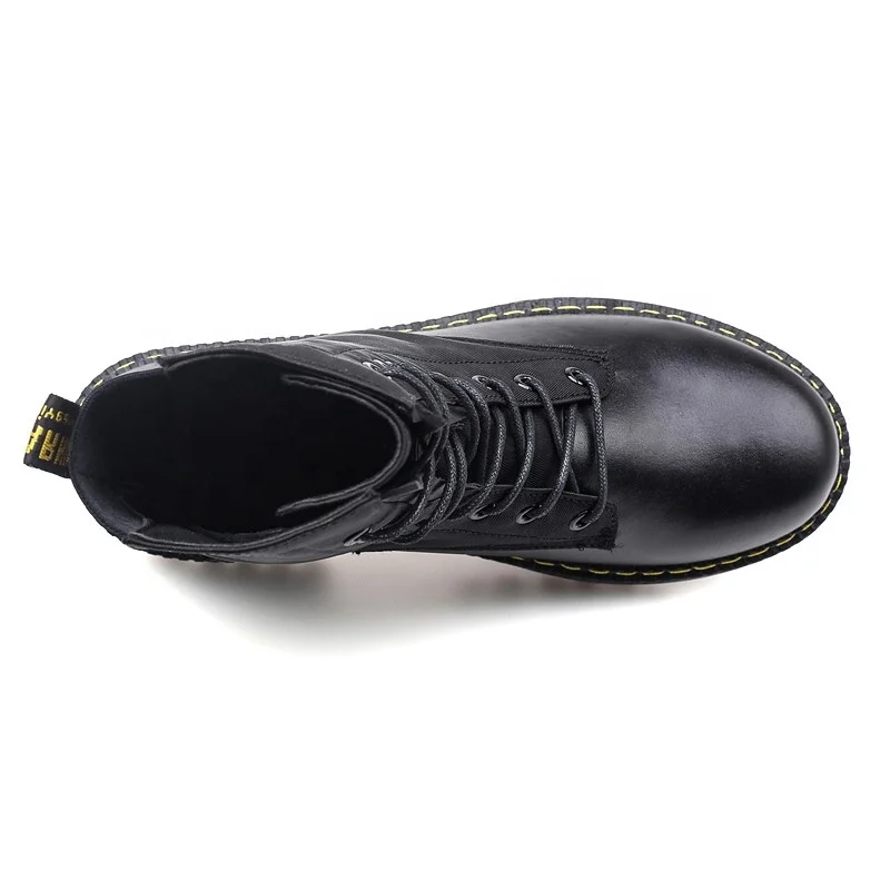 Fashion Men Motorcycle Boots Cool Rivet Combat Army Men Boots Punk Goth Biker Men PU Shoes