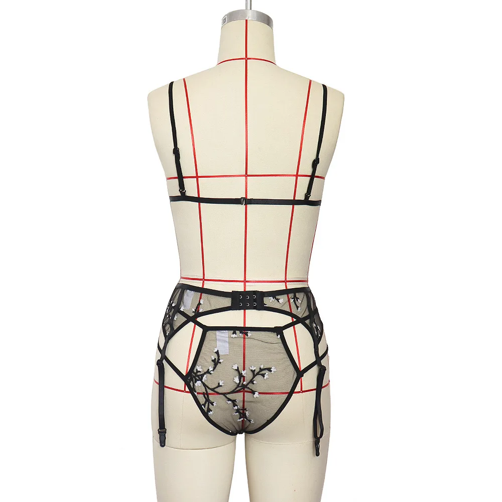 
Attractive Style Women Lingerie Hot Lady Sexy Underwear Transparent Lace Young Beautiful Girls Bra Panty Set 