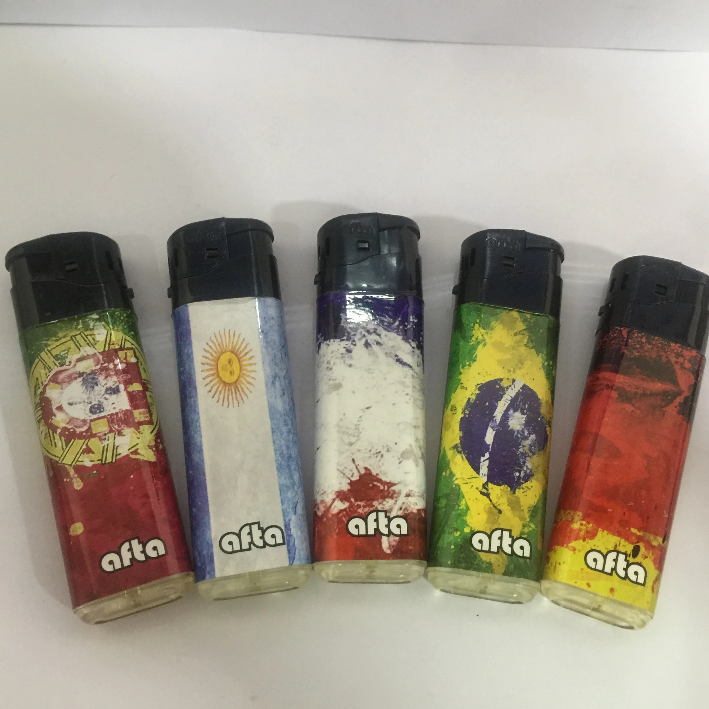 Disposable Electronic Lighter Gas Lighter With Sticker