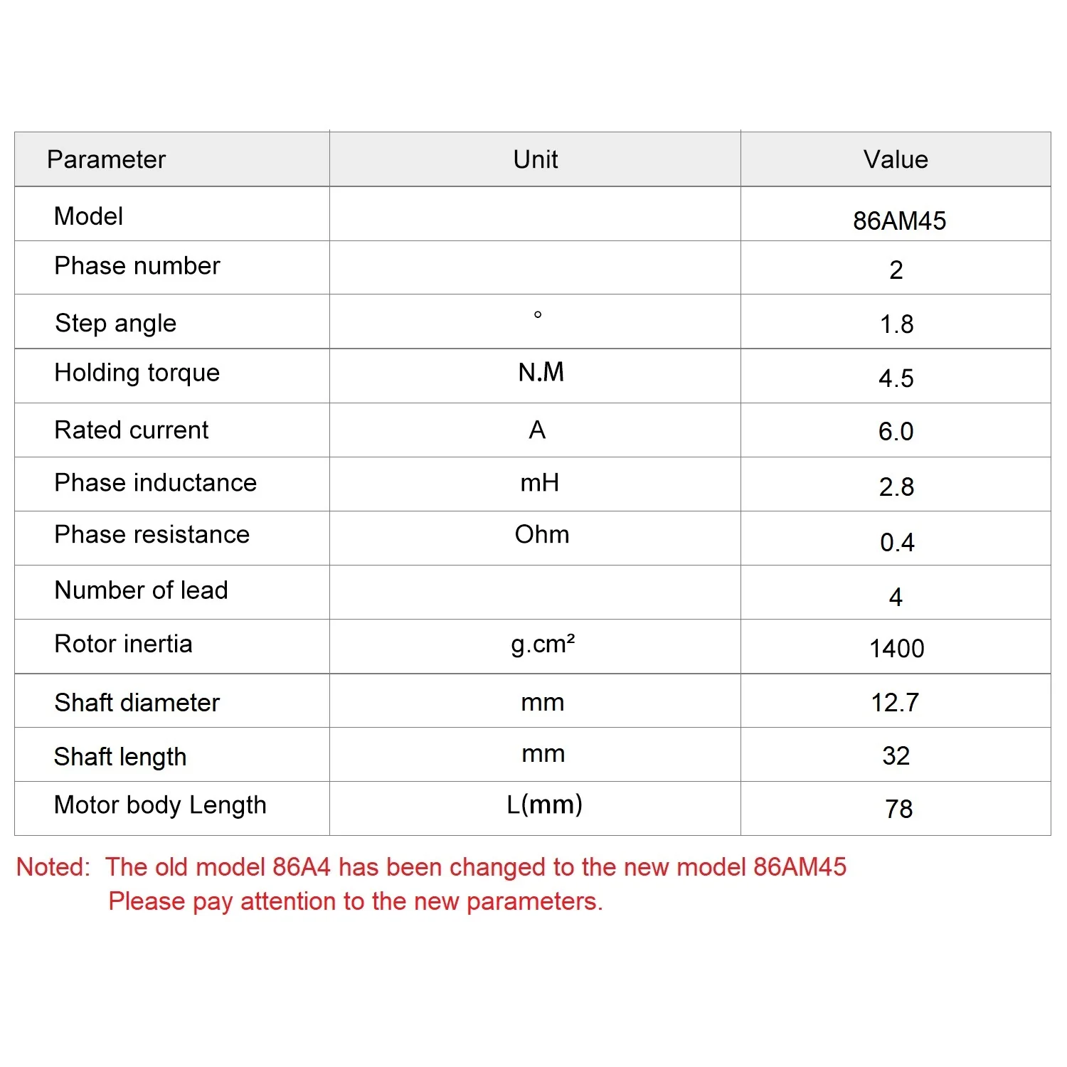 Step by Step High Torque 6.0A 4.5N.M 2 Phase Stepper Motor Nema 34 for Smart Automation