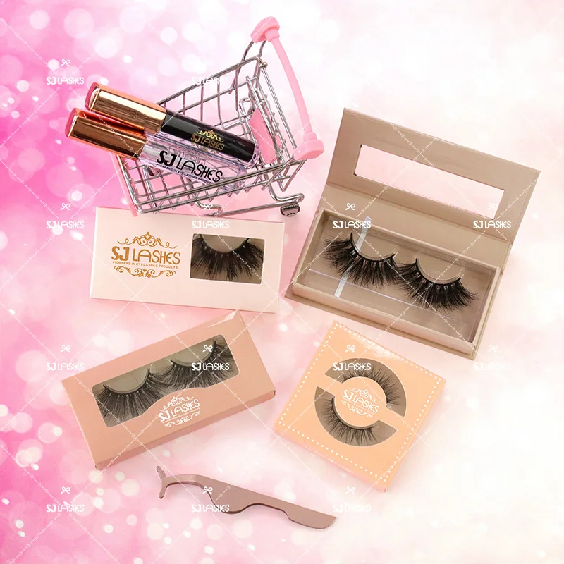Own Brand Package DEMI WISPIES 100% Human Hair Handmade False Lashes