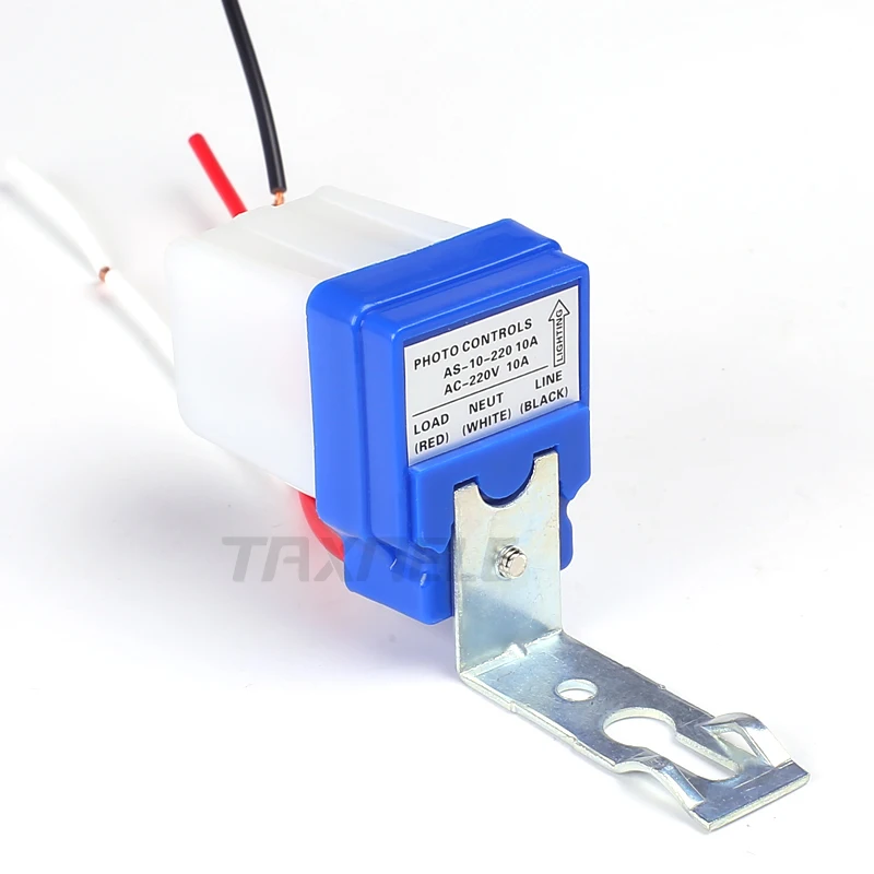 Automatic On Off Photo switch Auto Photocell street Light Switch DC AC 12V 24V 220V 50-60Hz 10A Photo Control Sensor Switch