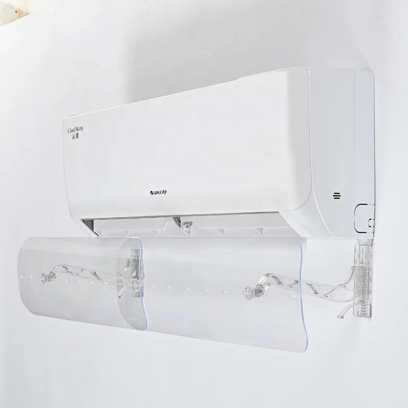 New Crystal Clear Transparent Air Conditioning Wind Deflector Anti Direct Blow Wall Mounted Transfer Air Outlet Wind Deflector