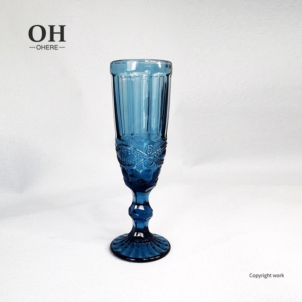 red wine glass liquor cup and champagne glass wine glasses suit with colorful crystal material