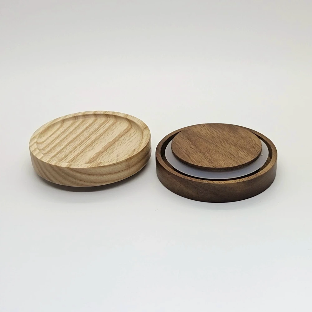 Kitchen Clear High Borosilicate Glass Jars With Eco-friendly Custom Wood Lids For Storage Of Tea Food Salt And Sugar