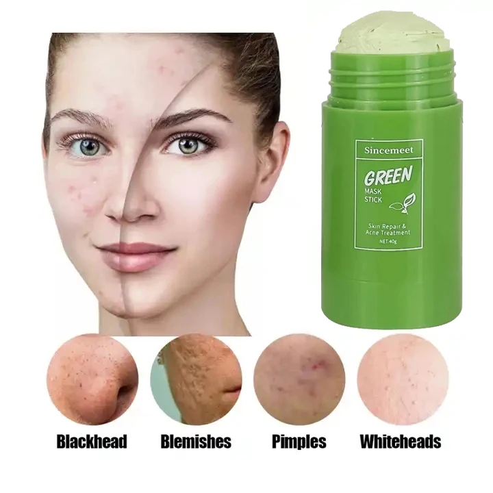 Private Label Clay Mask Stick Deep Cleanising Organic Mud Purifying Whitening Nourishing Green Tea Face Clay Mask Stick