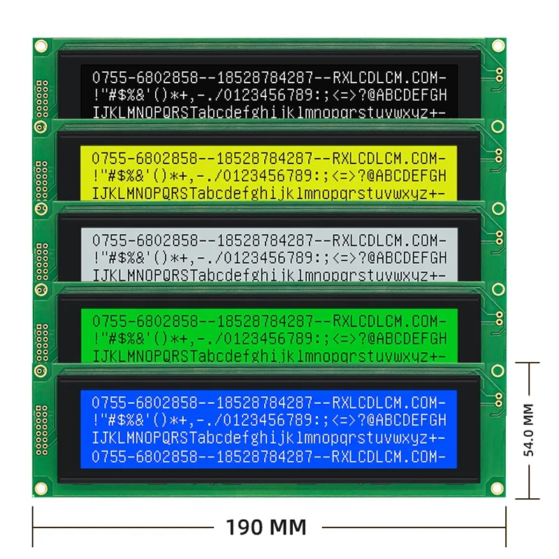 Dot COB 4004A LCM Character 190x54mm Blue Gray Yellow Green Display Module Panel 40x4 LCD Screen 404A 4004 LCD Display