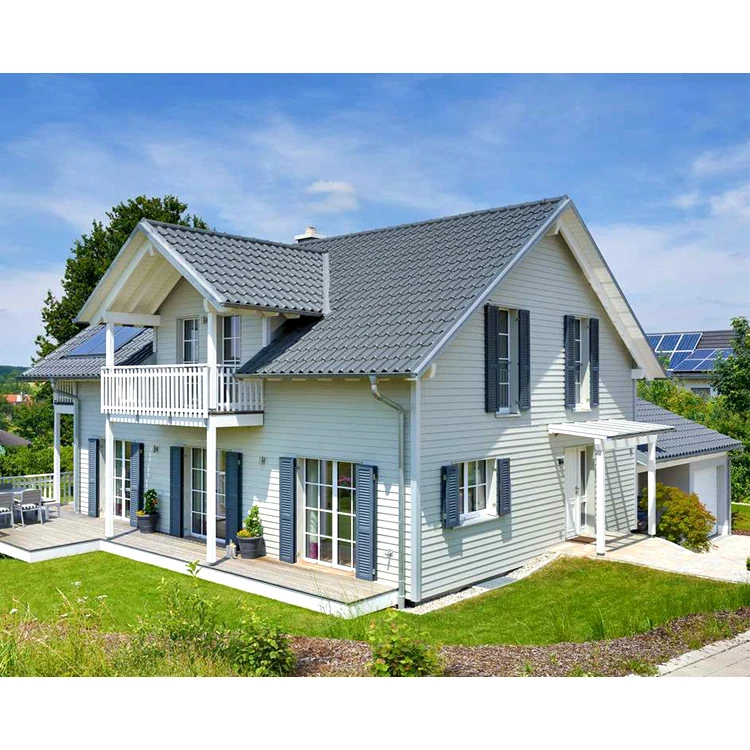 Modern modular light steel structure pre fabricated houses villas fabricated houses villas