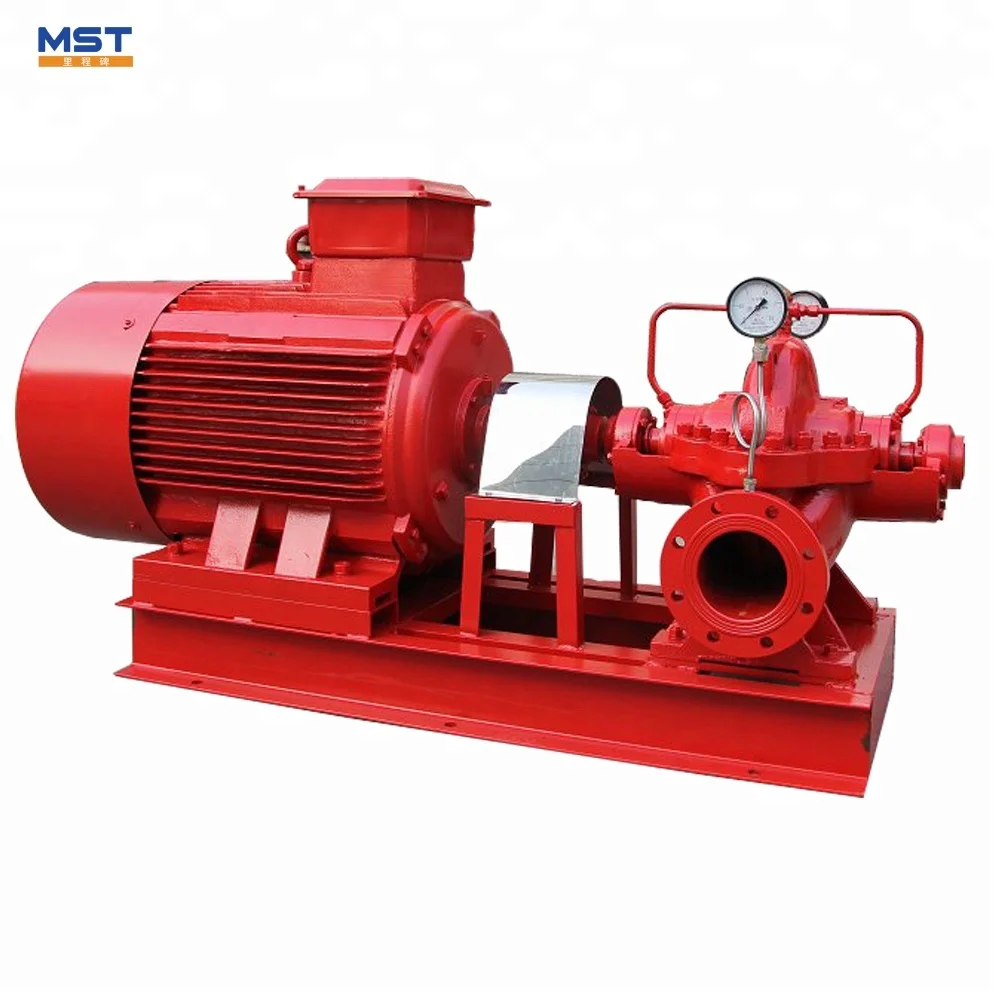 100kw large flow rate high efficiency cast iron water pump electric double-suction pump for farmlan irrigation
