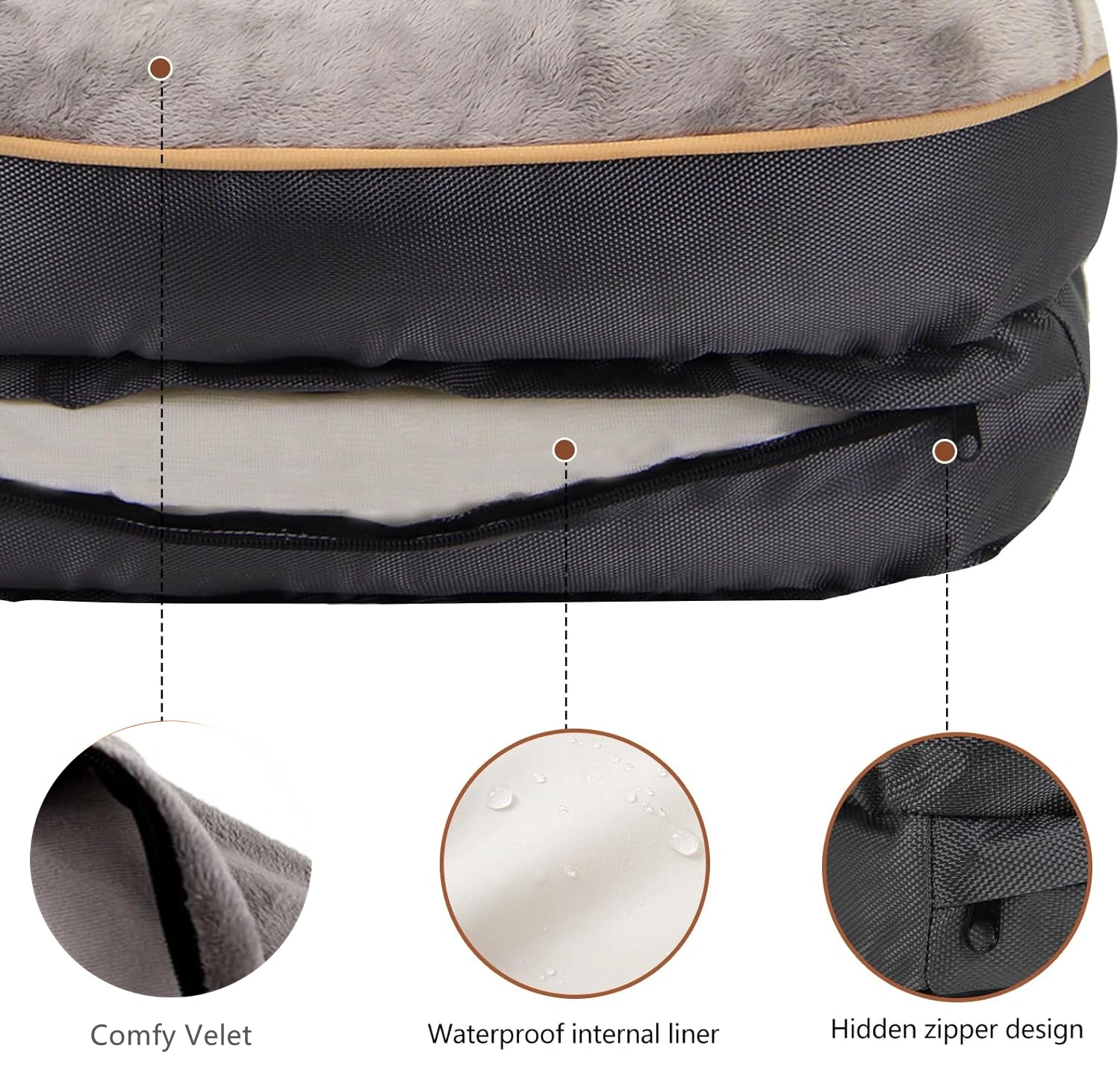 Egg Crate Orthopedic Foam Pets Dog Sofa Bed & Sofa with Removable Washable Cover Dog Sleeper for pets dogs