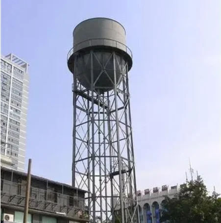 Low Cost Hot Dipped Galvanized Overhead Steel Structure Water Tank Tower