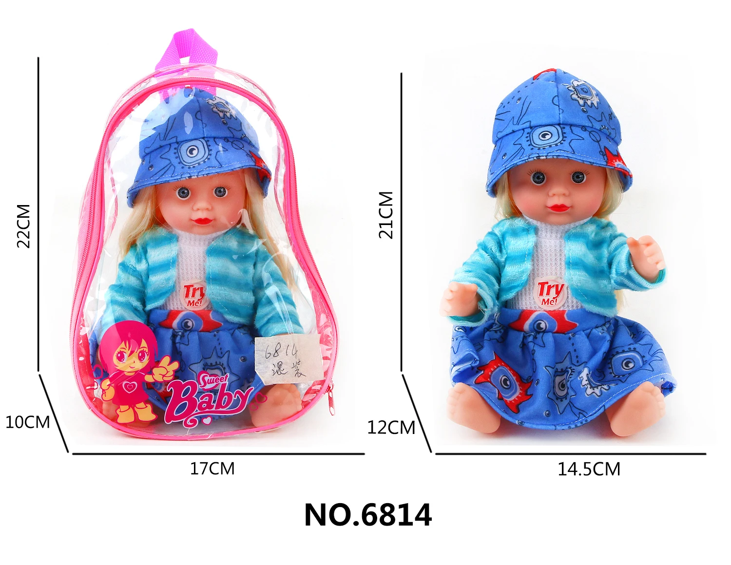21CM Lovely girl dolls toddler toys for girls popular fashion dolls baby dolls