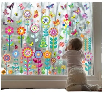 Наклейки на окно в виде бабочки