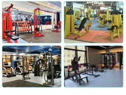 2022 Best Commercial DGZ FITNESS Plate Load Combo Decline Chest Press Low Row All In One Machine Fitness Equipment