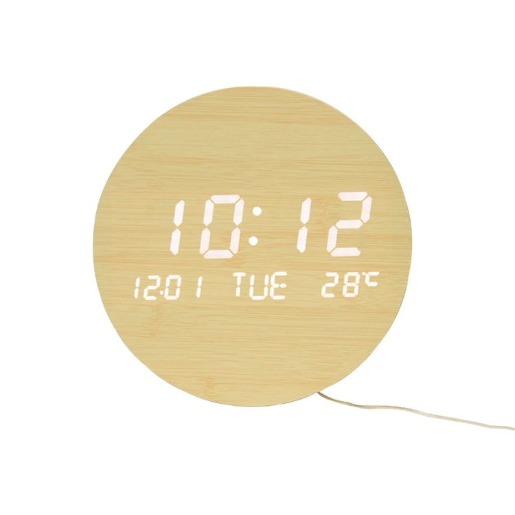 
Customizable high quality new design digital large led wall clock with led display 