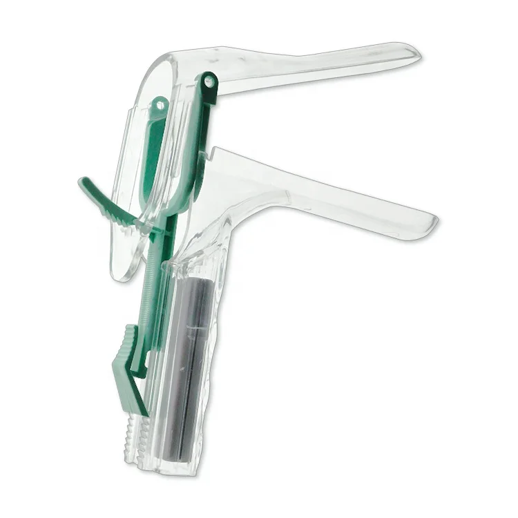 Sterile Plastic Disposable American Type Lit Vaginal Speculum with LED  light For Gynecological Examination