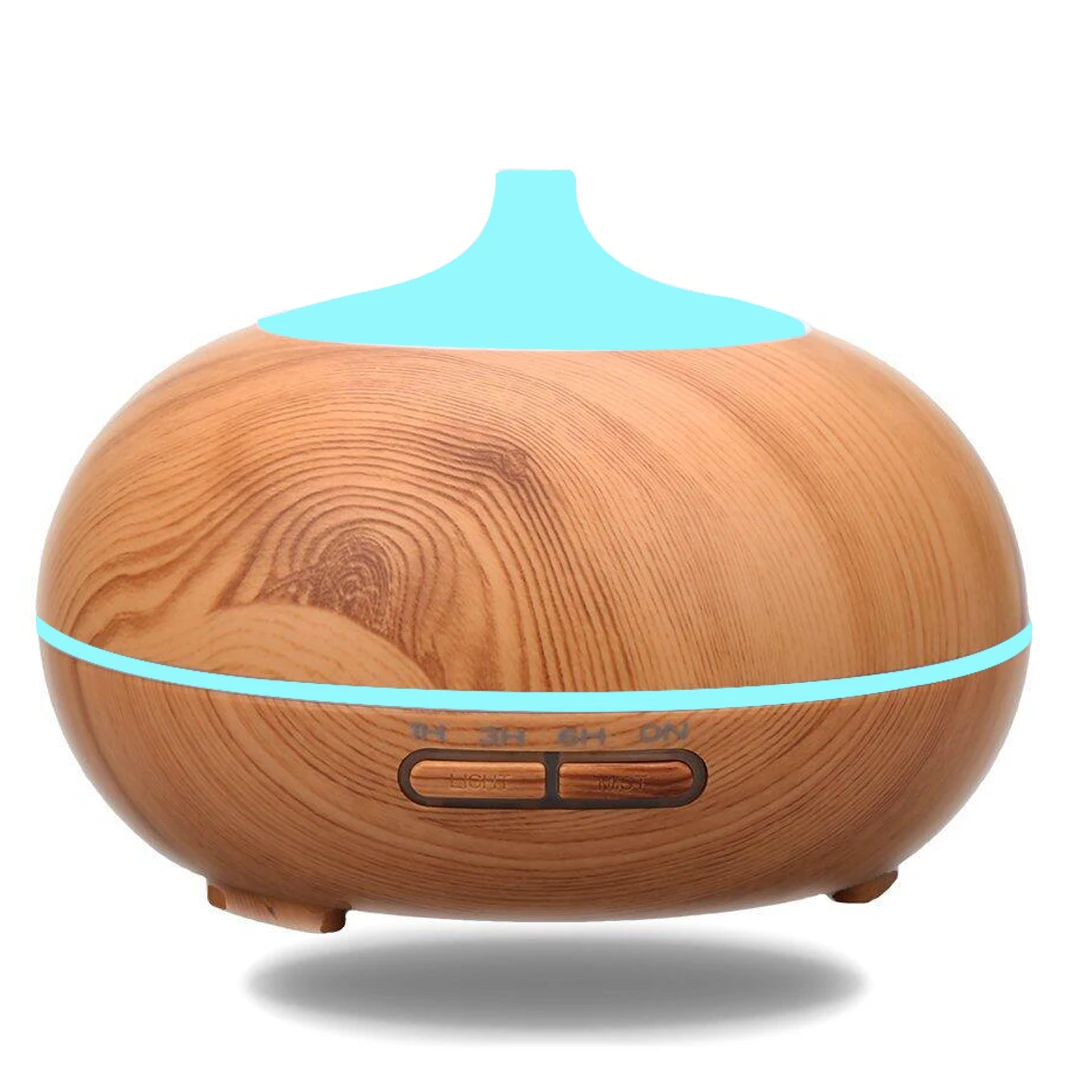 
Wholesale 550 ml Electric Aromatherapy Purifier Essential Oil Wood Aromatic 7 Led Color Air Humidifier Aroma Diffuser 