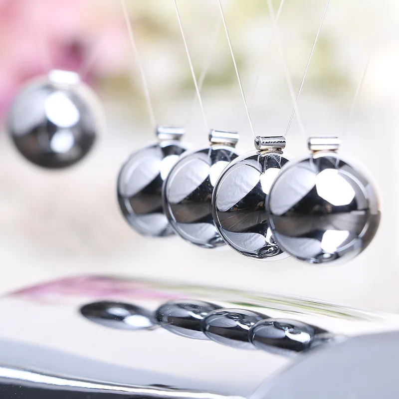Cradle Balance Steel Balls School Teaching Supplies Physics Science Pendulum Desk Toy Gifts Home Decoration