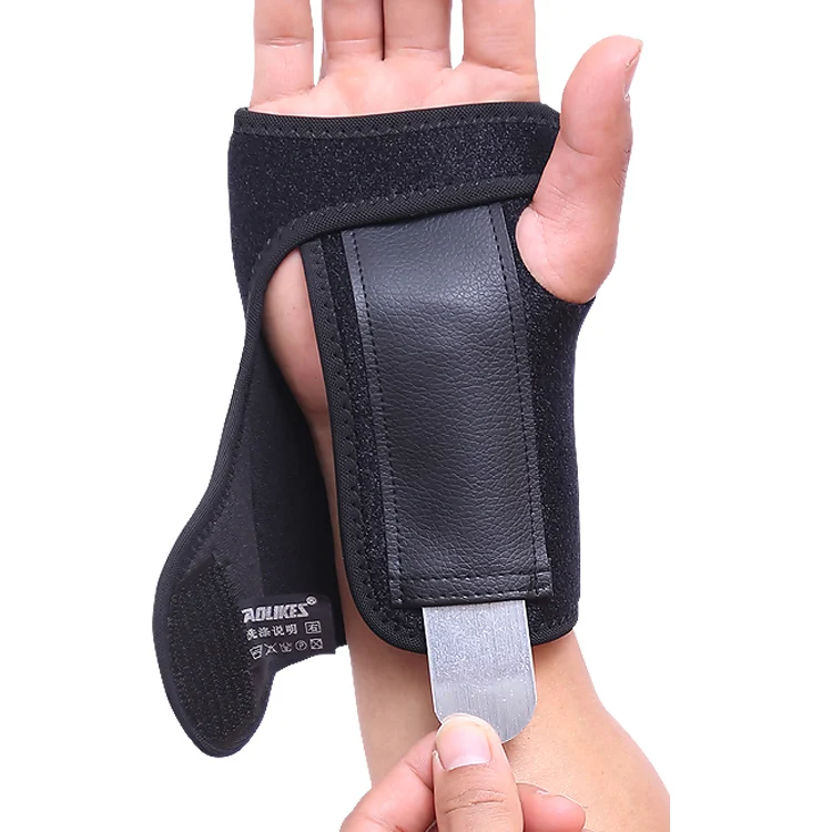Aolikes Amazon hot selling Custom Palm Splint Support Carpal Tunnel Sport Wrist Wraps gym use wrist support