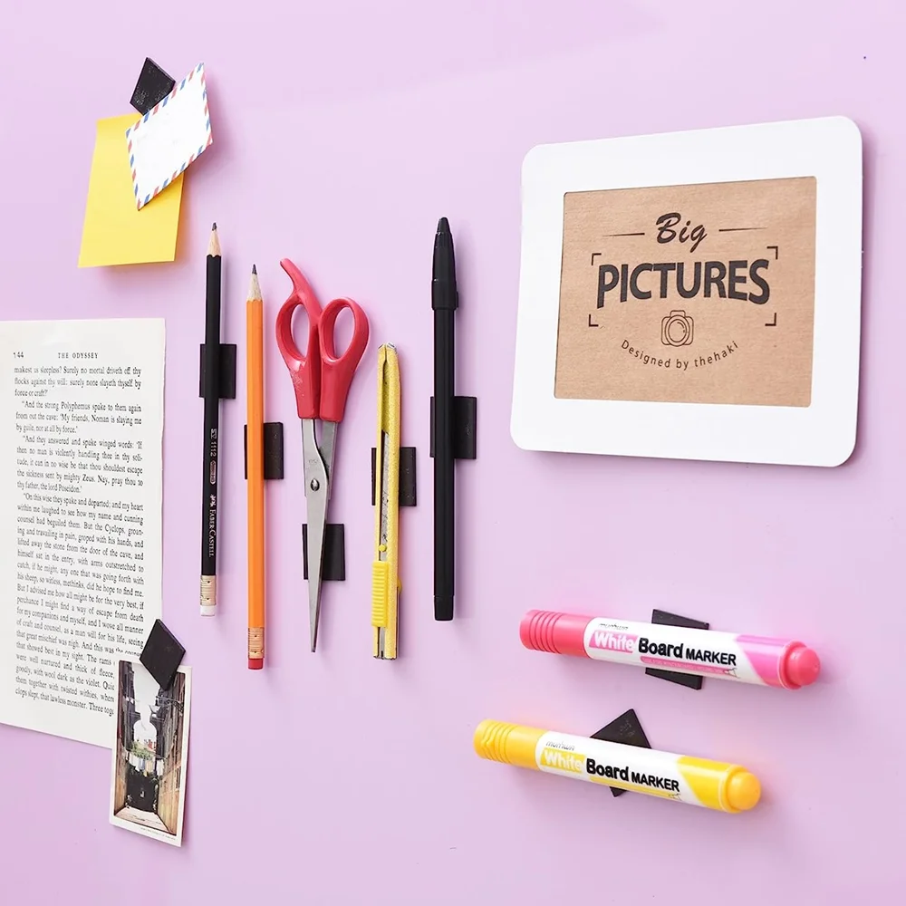 Factory custom rubber magnetic sticker pre-cut soft magnet with adhesive