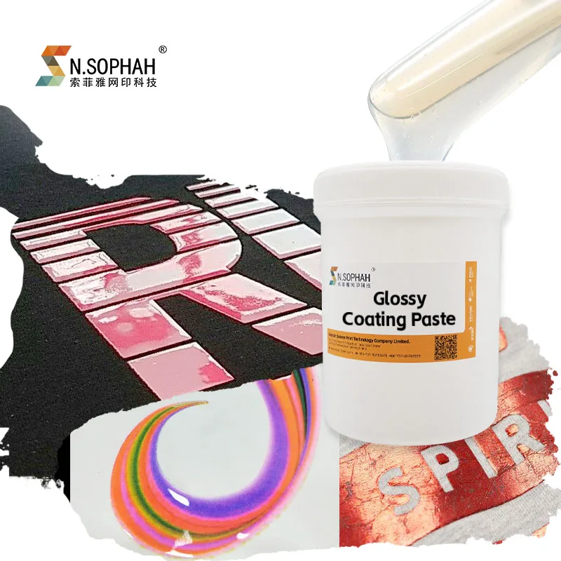 High Fastness Smooth Surface Printing Coating Screen Printing Glossy Coating Paste
