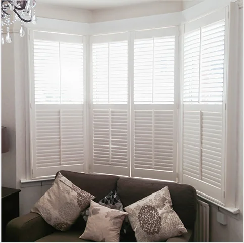 China interior wood furniture window blinds shades plantation shutters