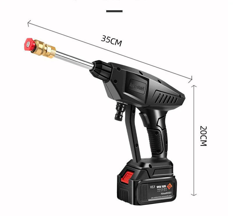 12V Wireless Car Washing Spray Water Gun Household Cleaning High Pressure Car Washer