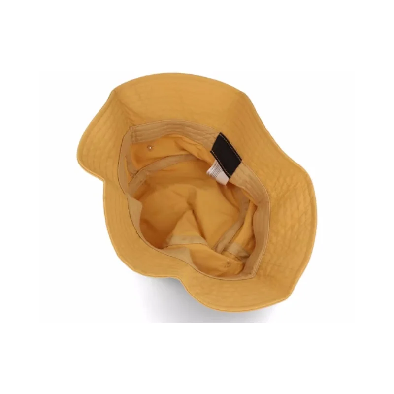 Fashion Dust Yellow Water Repellent Bucket Hats Custom Embroidered Logo Blank Summer Nylon Waterproof Fisherman Hat For Ladies