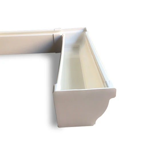 Long lifespan anti corrosion PVC coated rain gutter water collection sink downspout for old buildings villa