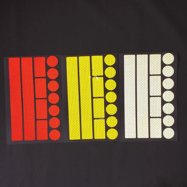 Customized Motorcycle Scooter MTB Road Bicycle Warning Reflector Bike Cycling vinyl Decal Reflective Stickers