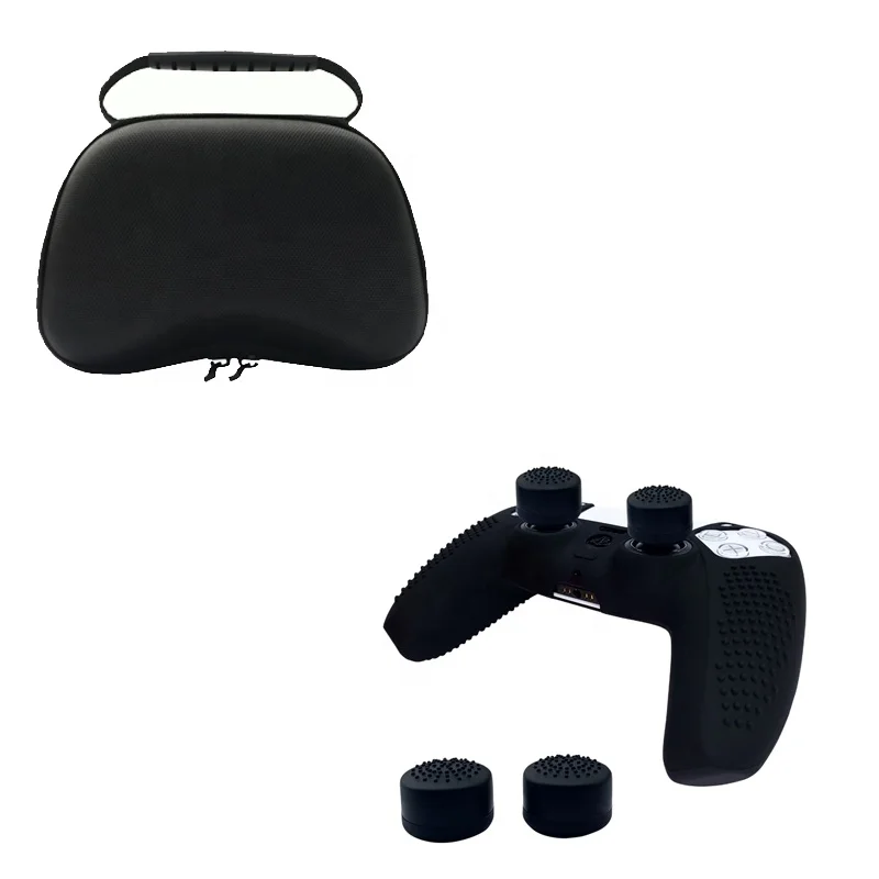 
4 in 1 Factory Set Portable Set PS5 EVA Bag Rockercap Handle Silicone Case 