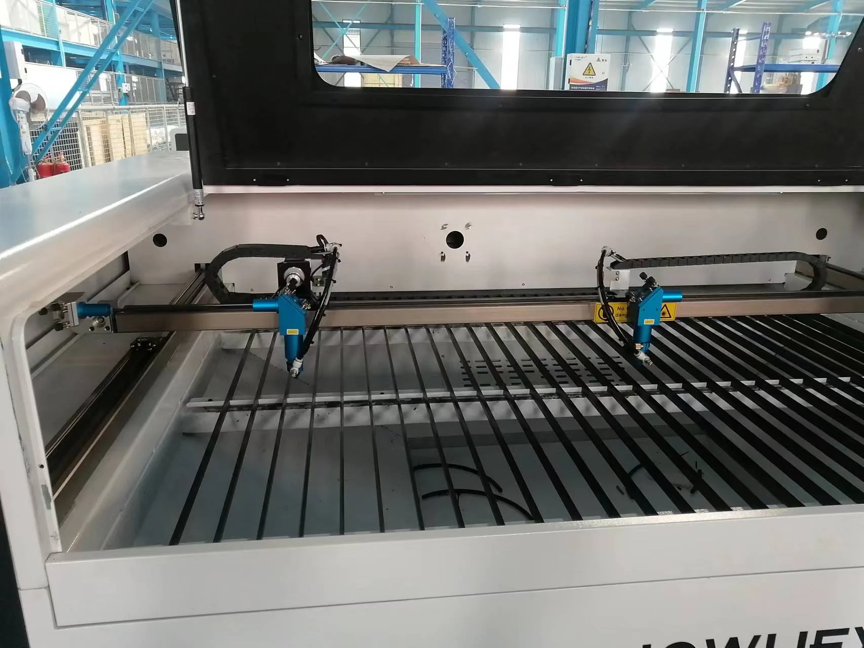 Automatic double heads 1610 laser cutting machines big working size high productive co2 laser machine