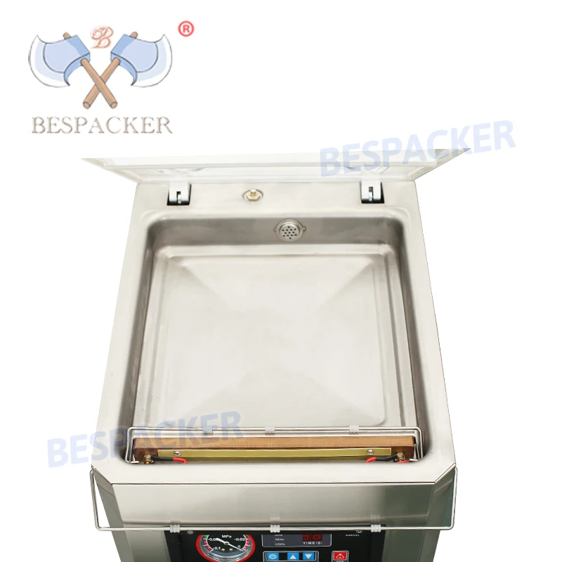 Bespacker DZ-300 table top chamber vaccum sealer chicken food packing machine