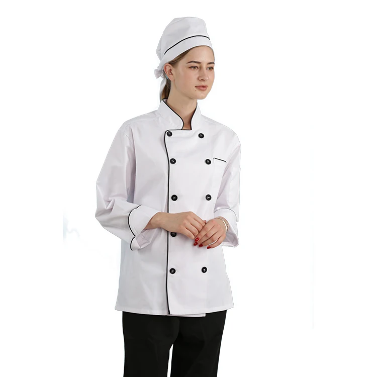 2017 New Design Short Sleeves Chef Jackets/chef uniform/Black chef coat