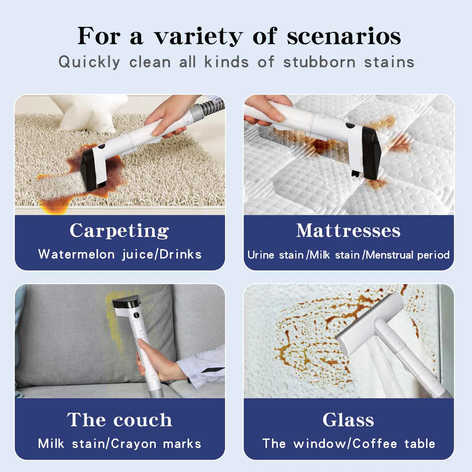 Gamana V22B Hot Sale Portable Wet Dry Fabric Cleaning Vacuum Carpet Cleaners