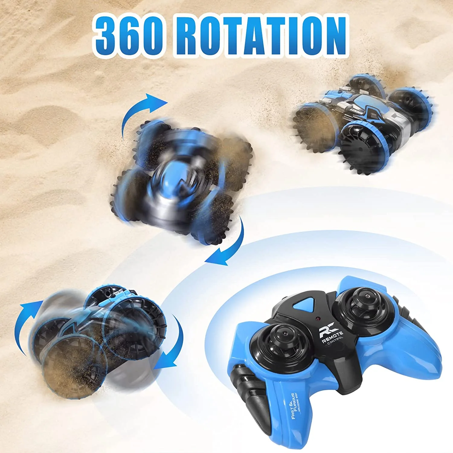 Rolling Remote Control Stunt Toys 360 RC Stunt Car Amphibious Vehicle 2.4G Radio Control Stunt Car Toys For Kids Toys Car