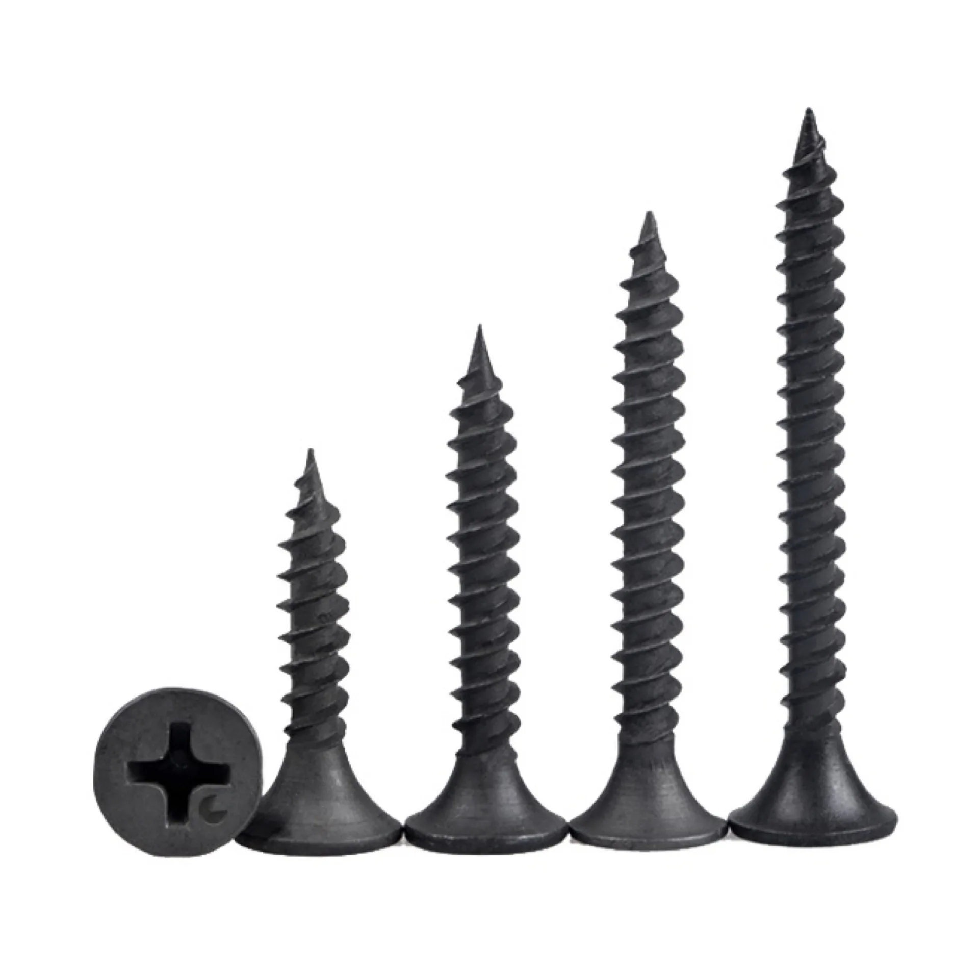 Black Screw Packaging Tubes Plastic with Cap Drywall Heavy Duty Eyes Hooks Nail Sizes Caps Ss 316 Making Black Screw