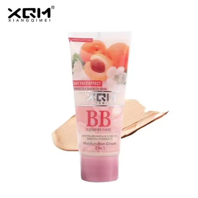XQM высокое качество заводская цена многофункциональный персиковый аромат отбеливающая Жидкая Основа BB крем
