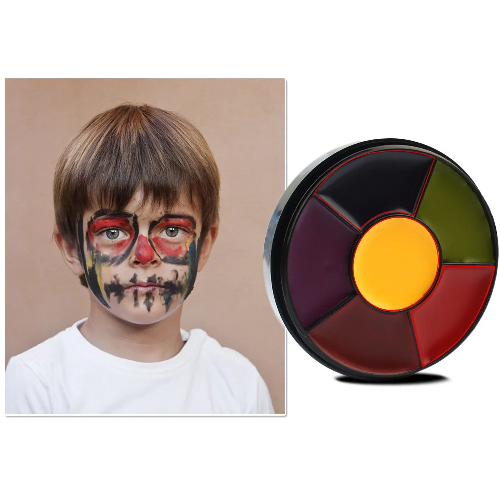 Oil Paint Special Effect Makeup Body Painting Cream Six Color Bruise Burn Shaping Oil Paint Plate Halloween Makeup