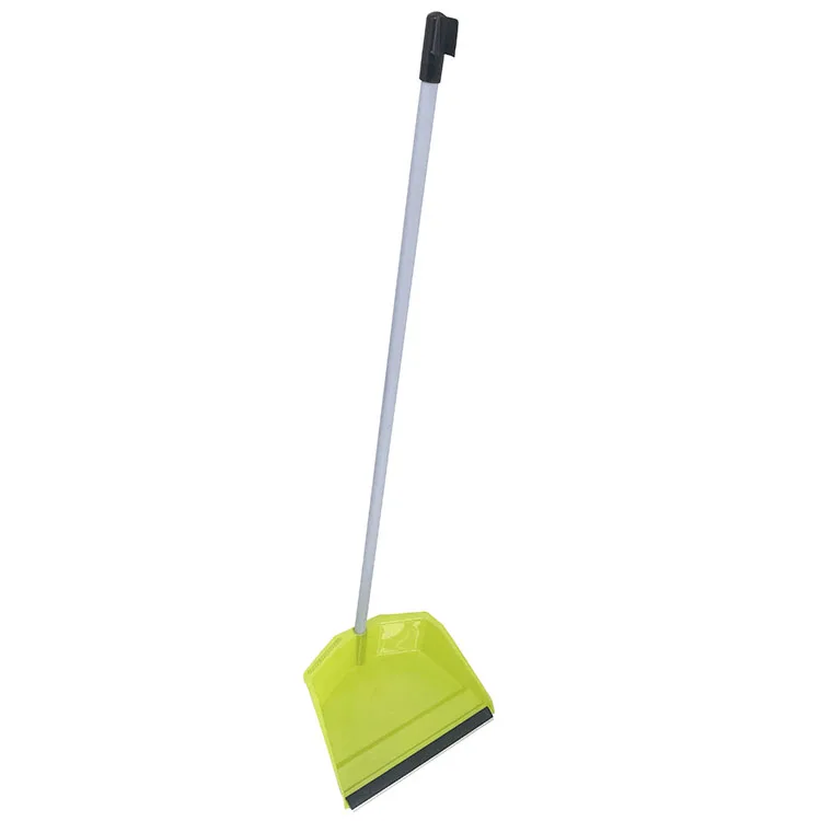 Indoor use long handle dustpan and broom cleaning brush set