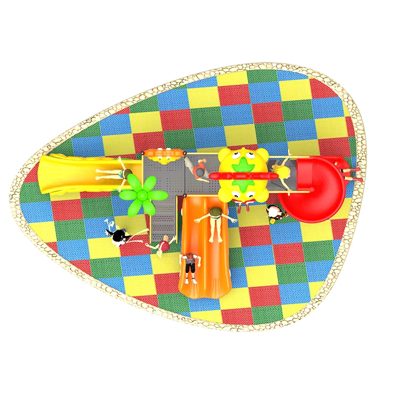 Climbing platforms kids plastic slides outdoor playground equipment amusement park play sets