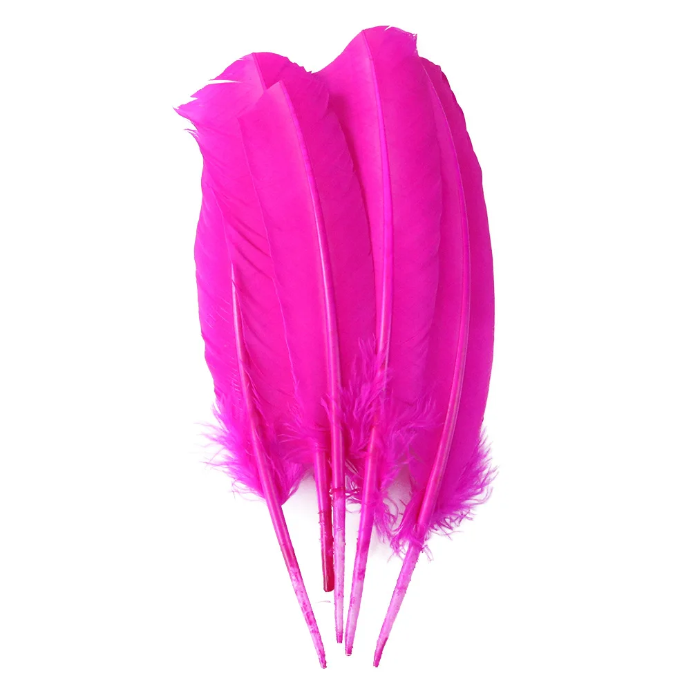 Cheap natural colorful dream catcher feathers for carnival costumes white pink decorative turkey feather
