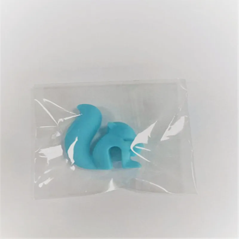 BPA free  cute snail squirrel rabbit shaped silicone tea bag holder