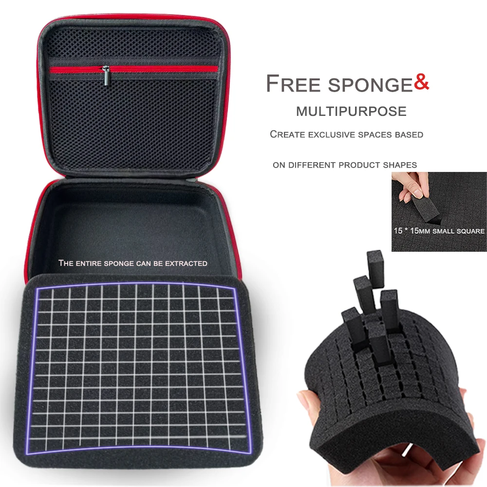 New DIY Sponge Grid Digital Storage Bag Mobile Hard Disk Sorting Bag Power Mouse Camera EVA Hard Case Customization