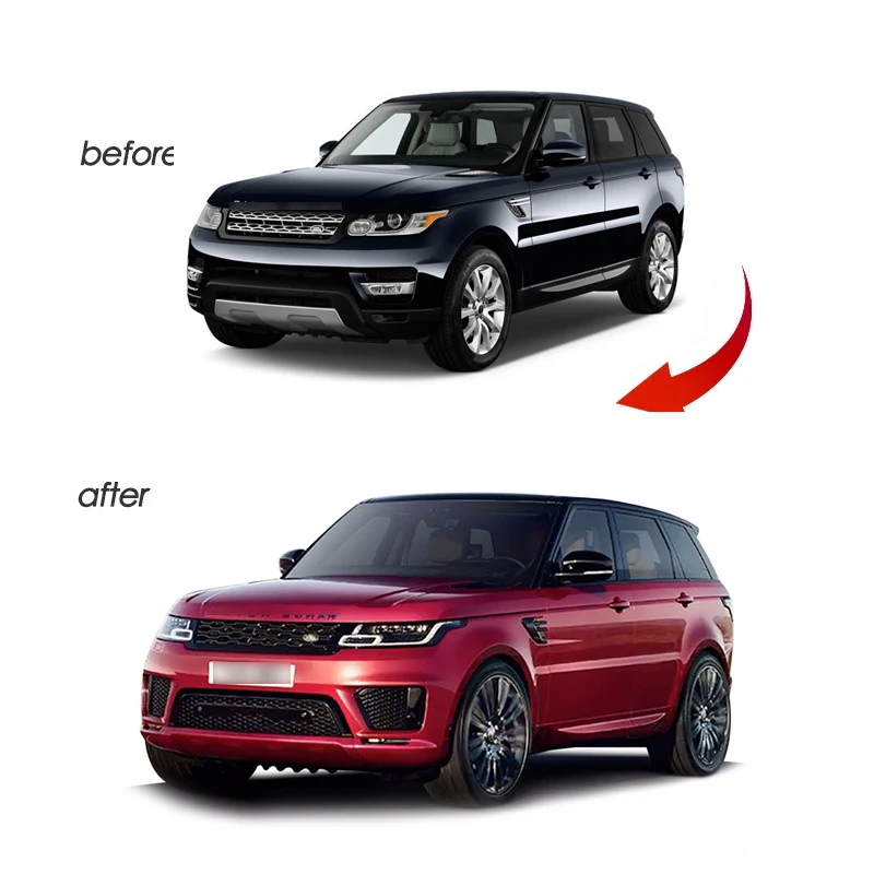 Hot selling PP plastic body kit for Land-Rover Range Rover Sport 2014 up to 2018+ OEM body kit with head lamps full kits