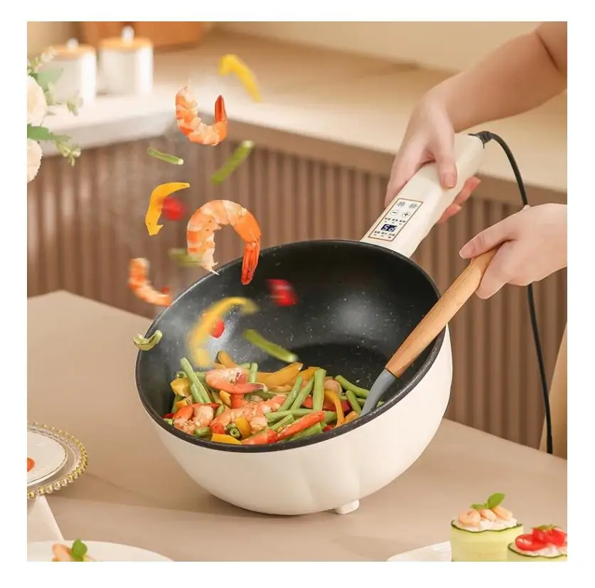 Multifunction Electric Cooker Two Layer Stream Soup Pot Non Stick Frying Pan