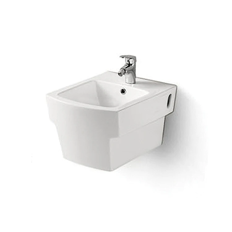 Best Quality Ceramic Washroom Wall Hanging Mounted Sanitary Ware White Ceramic Wall Hung Toilet Bidet