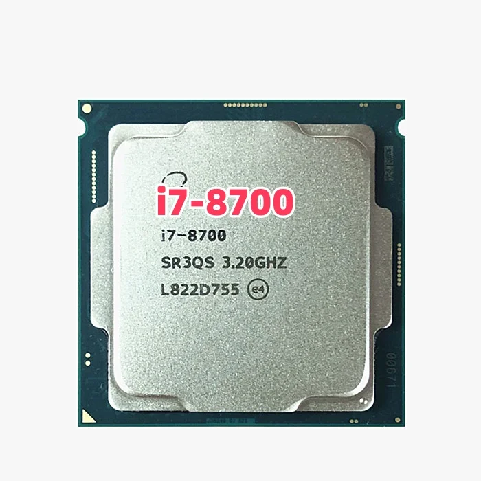 Хорошее состояние core i7 8th gen для настольного процессора i7-8700 шести ядер 4 6 ГГц 12 МБ кэш